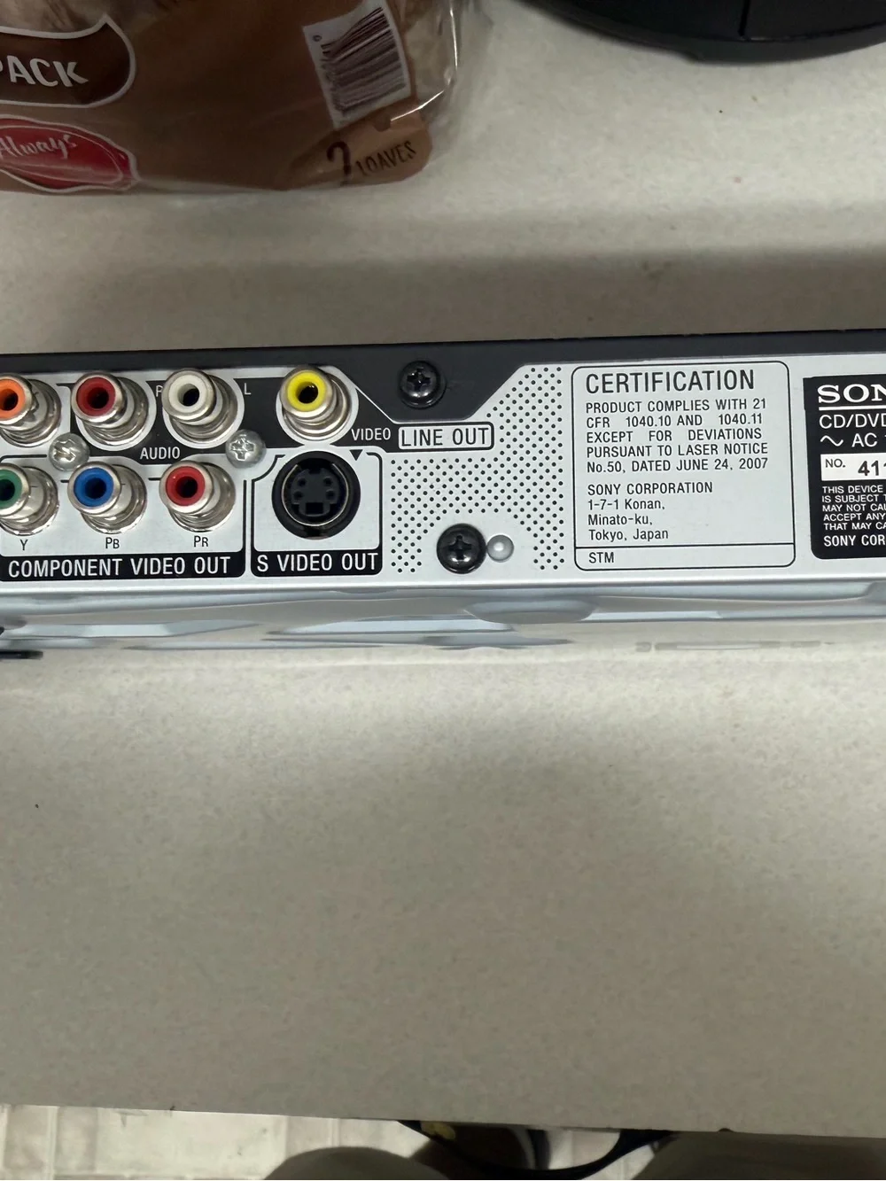 Sony DVP-NS700H CD DVD Player HDMI 1080p Upscaling w/ Remote Tested Working.